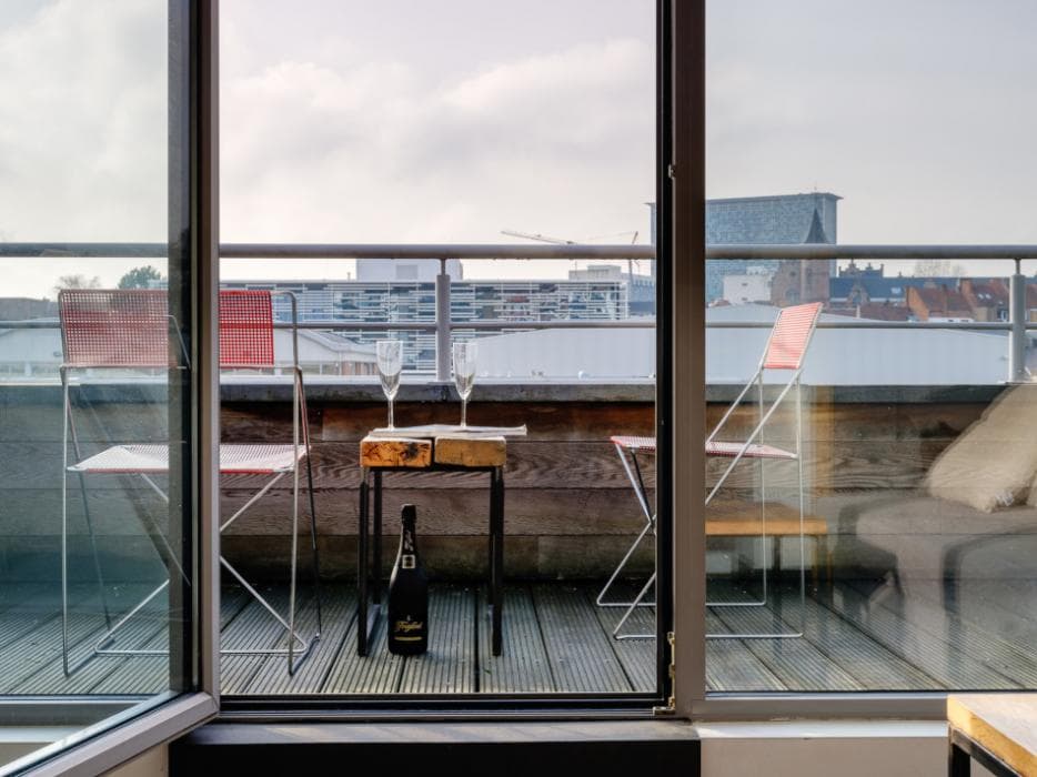 Beautiful studio in Ghent centre for expats - Terrace