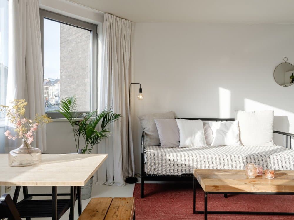 furnished studio in Ghen - Living room