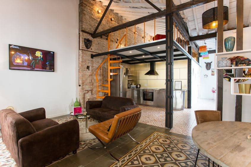 Merced - Beautiful expat loft in Malaga - Living area