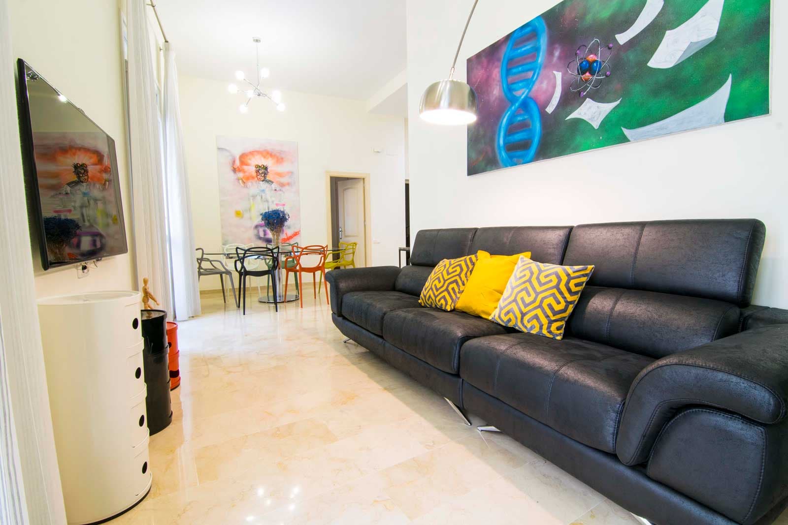 Modern apartment in Malaga city center - Living room