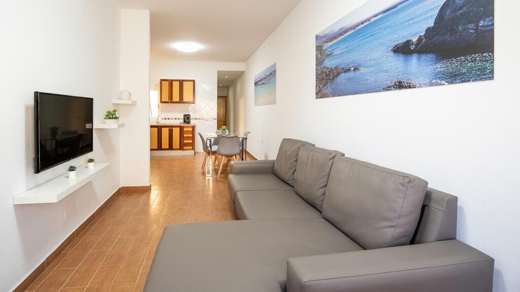 Sea - 2 bedroom flat in Fuerteventura - Living room