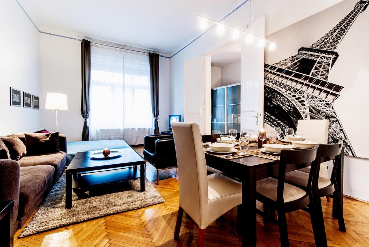 Mozsar - 2 bedroom flat in Budapest - Living room