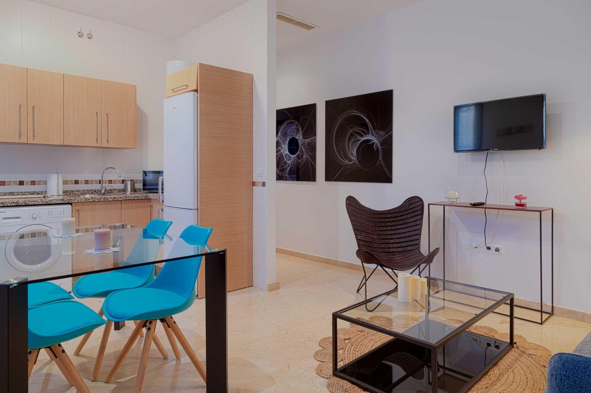 Gigantes - Lovely furnished apartment in Malaga - Living room