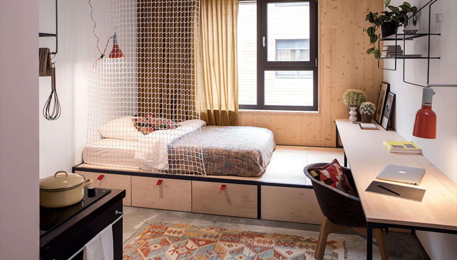 Potsdam 2 - Studio in coliving in Berlin - Bed