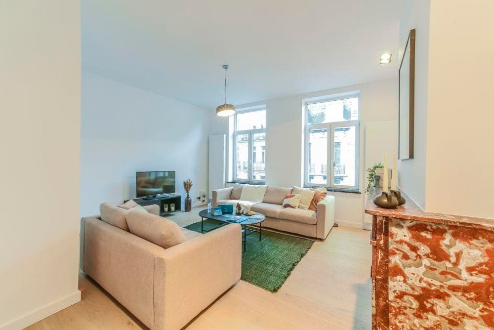 Antoine - Luxury furnished apartment in Brussels - Living room