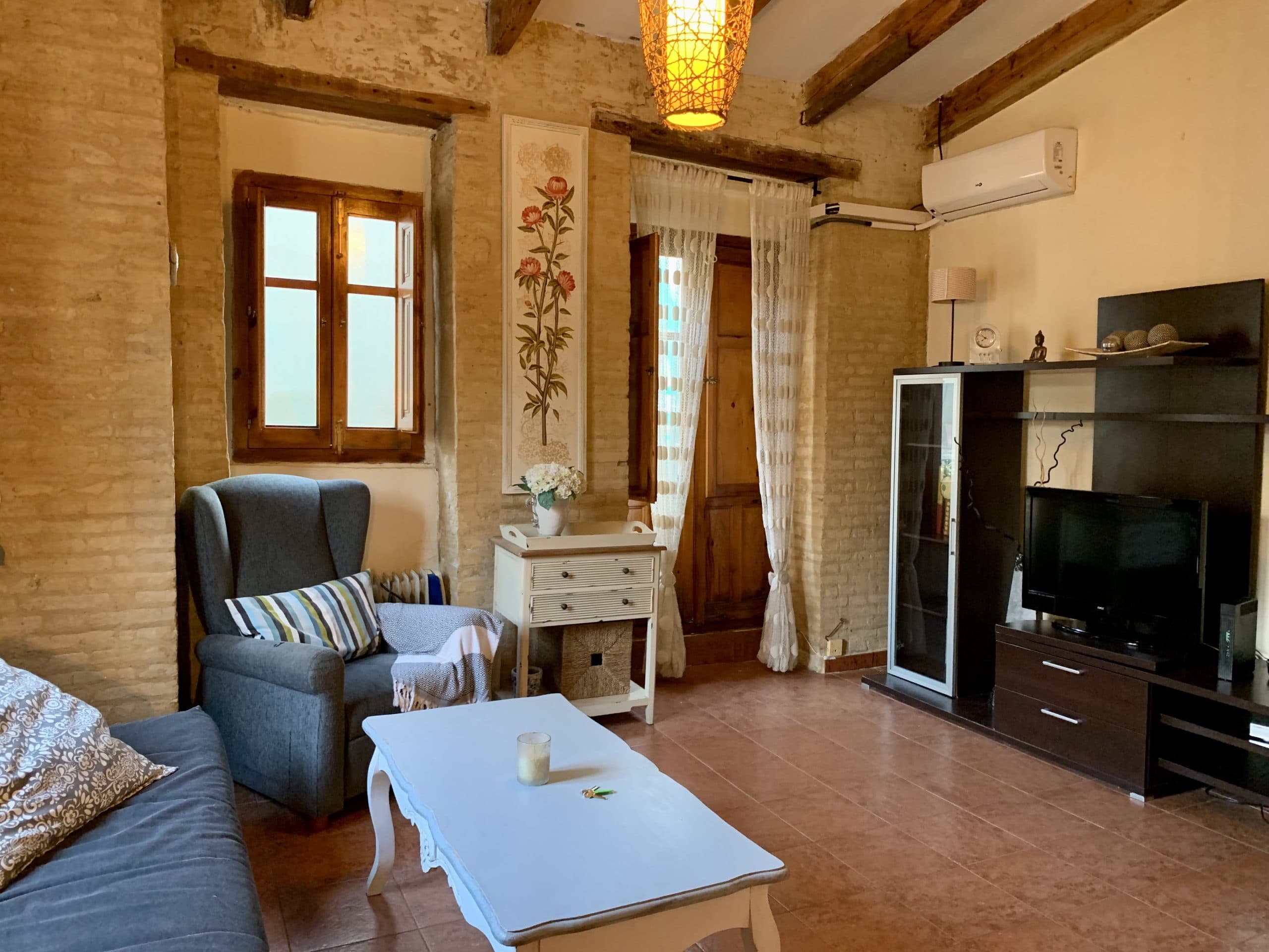 Templo - Furnished duplex for rent in Valencia - Living room