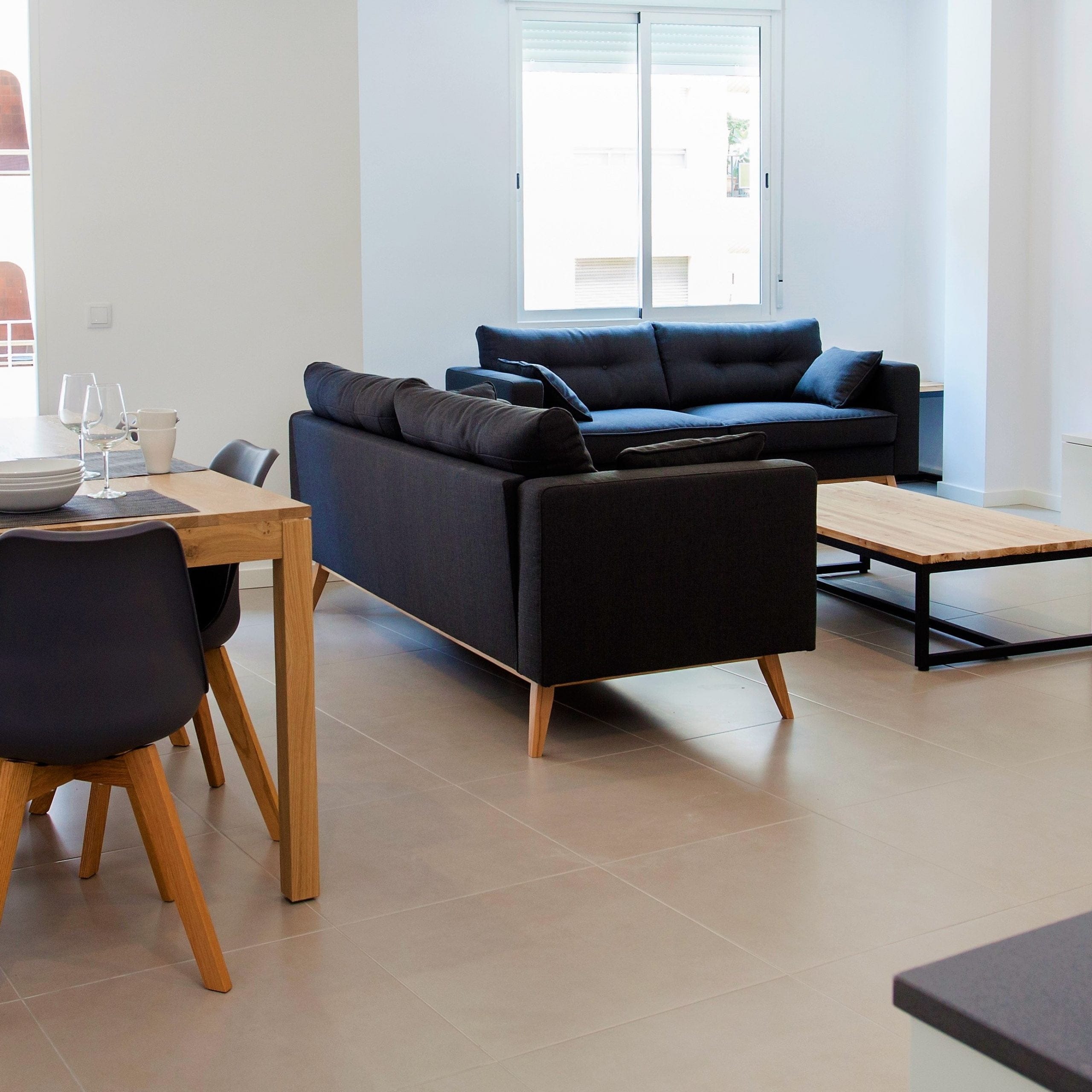 Expat rental in Valencia Ruzafa - Living room