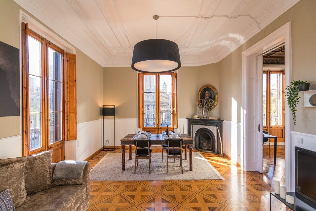 Luxury flat in Barcelona next to the port - Living room