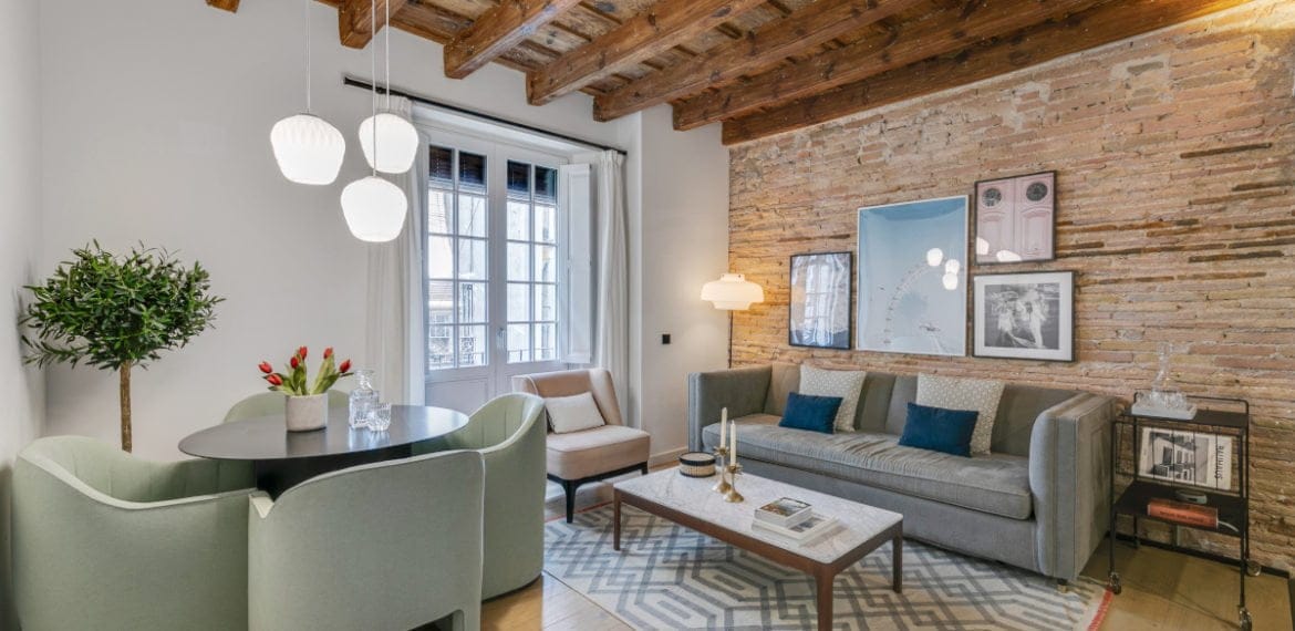 Gotic - Central flat for expats in Barcelona - Living room