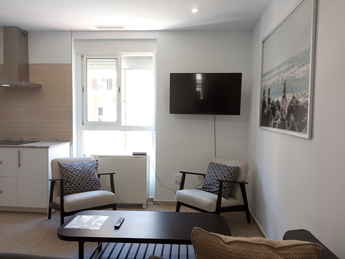 living room apartment close to the beach valencia