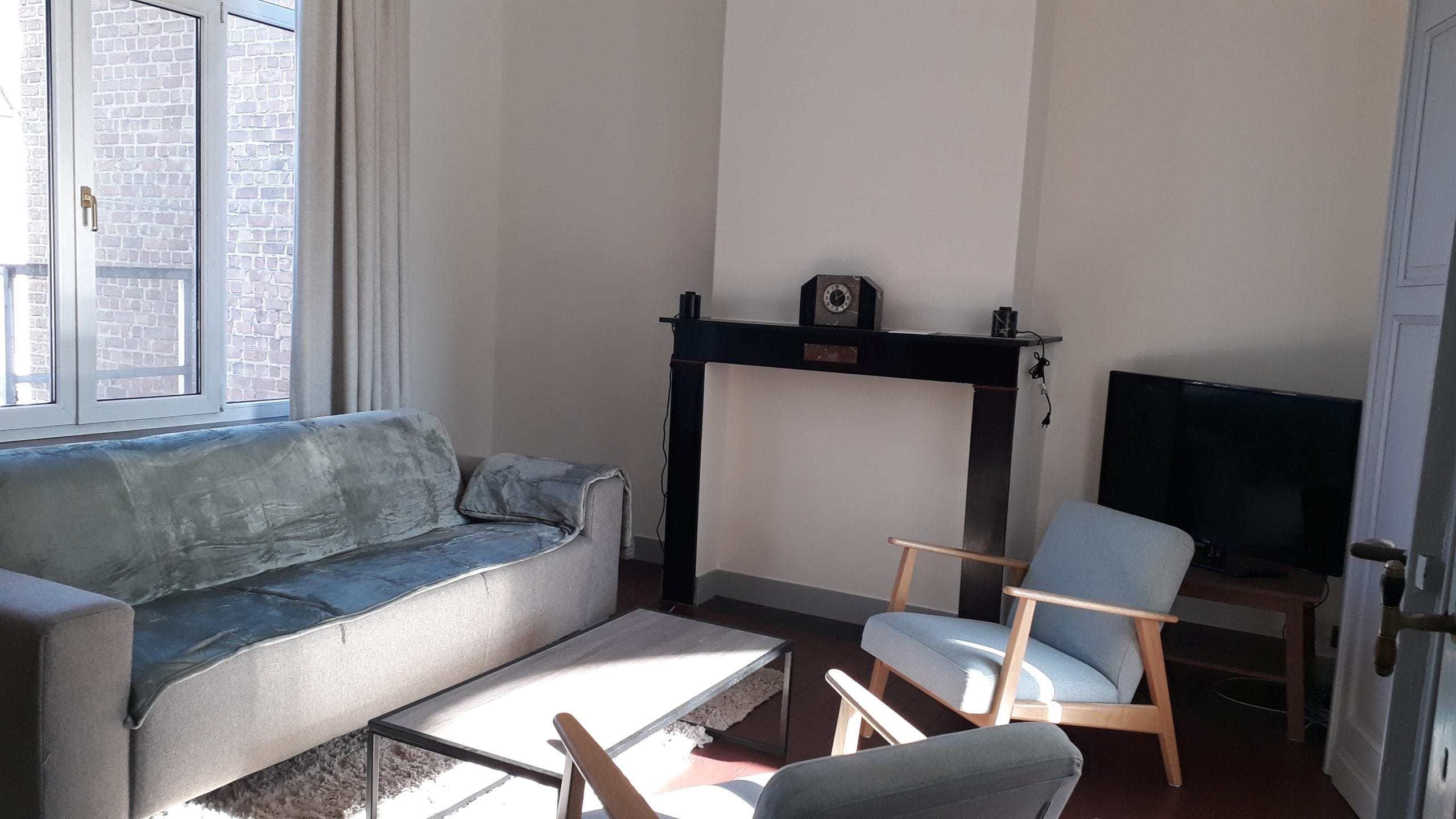 apartment for rent in Ghent -livingroom