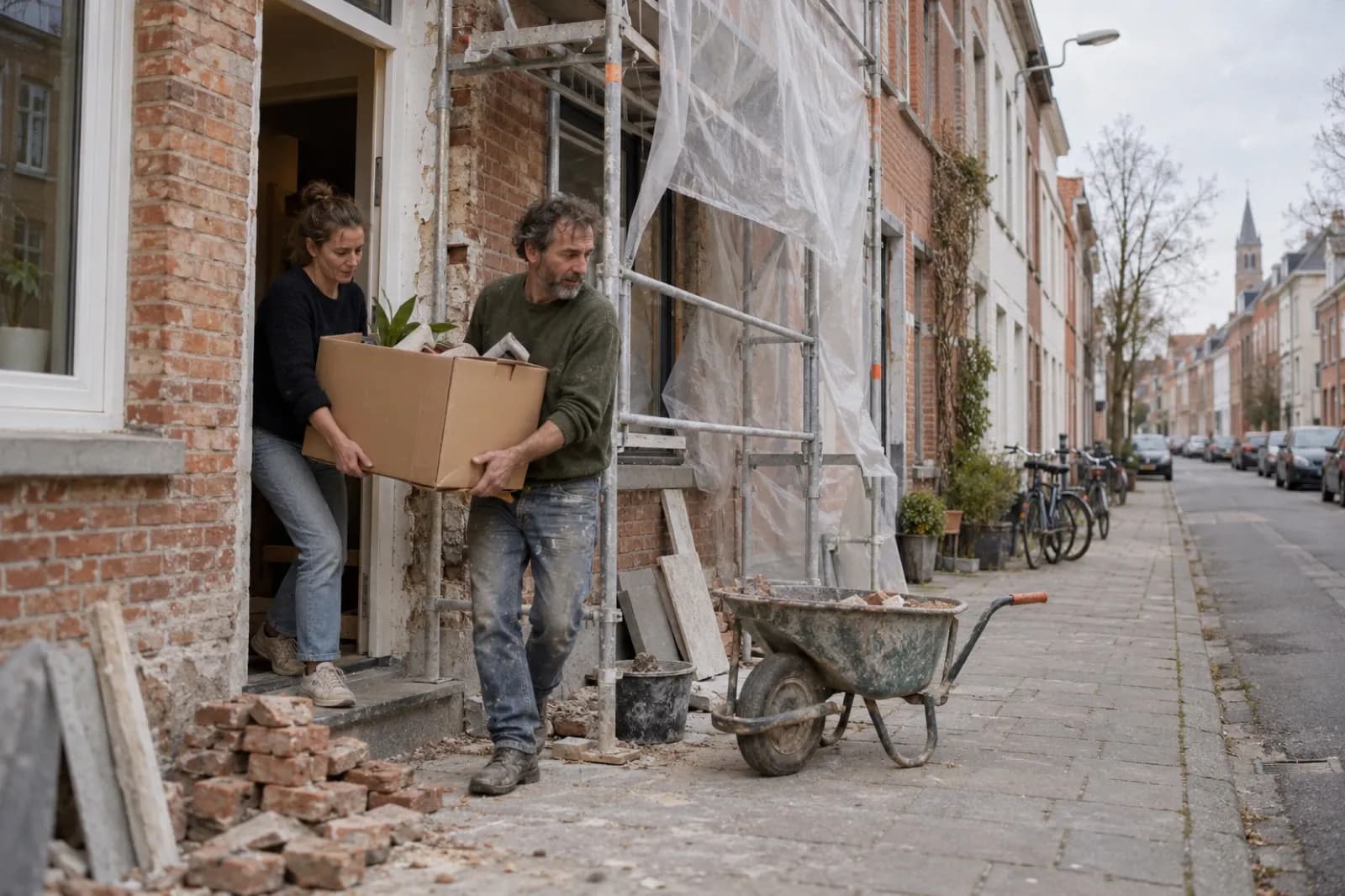 Alojamiento temporal durante una reforma en Bélgica