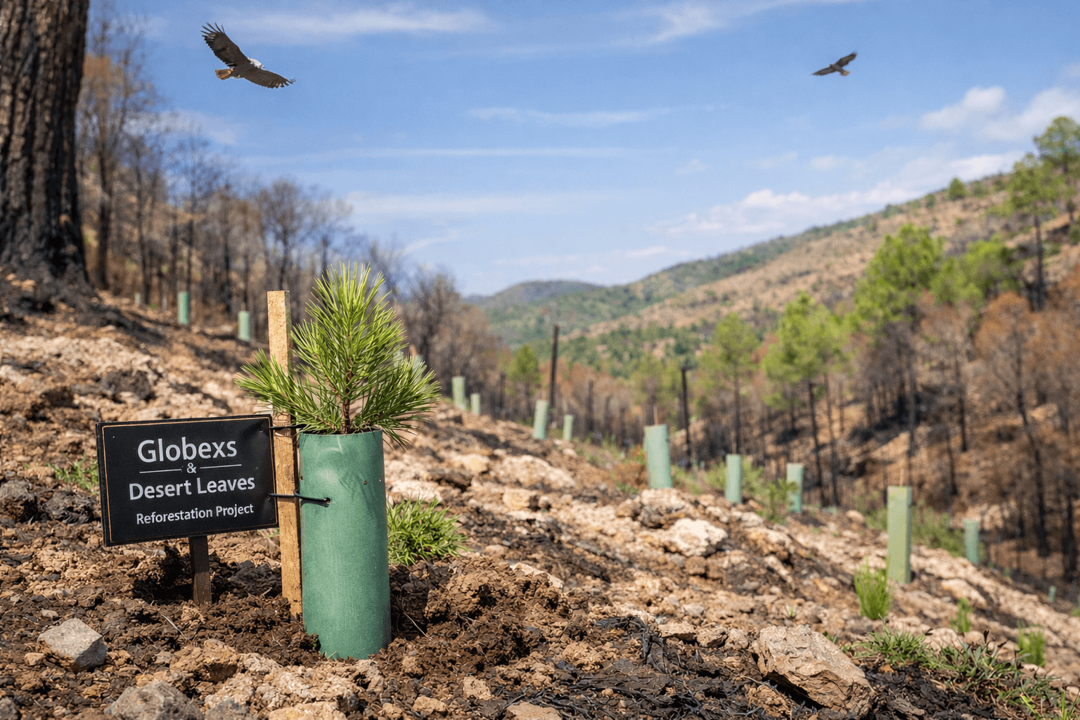 Globexs invierte en ecología: Apoyo a la reforestación en Fuente la Reina