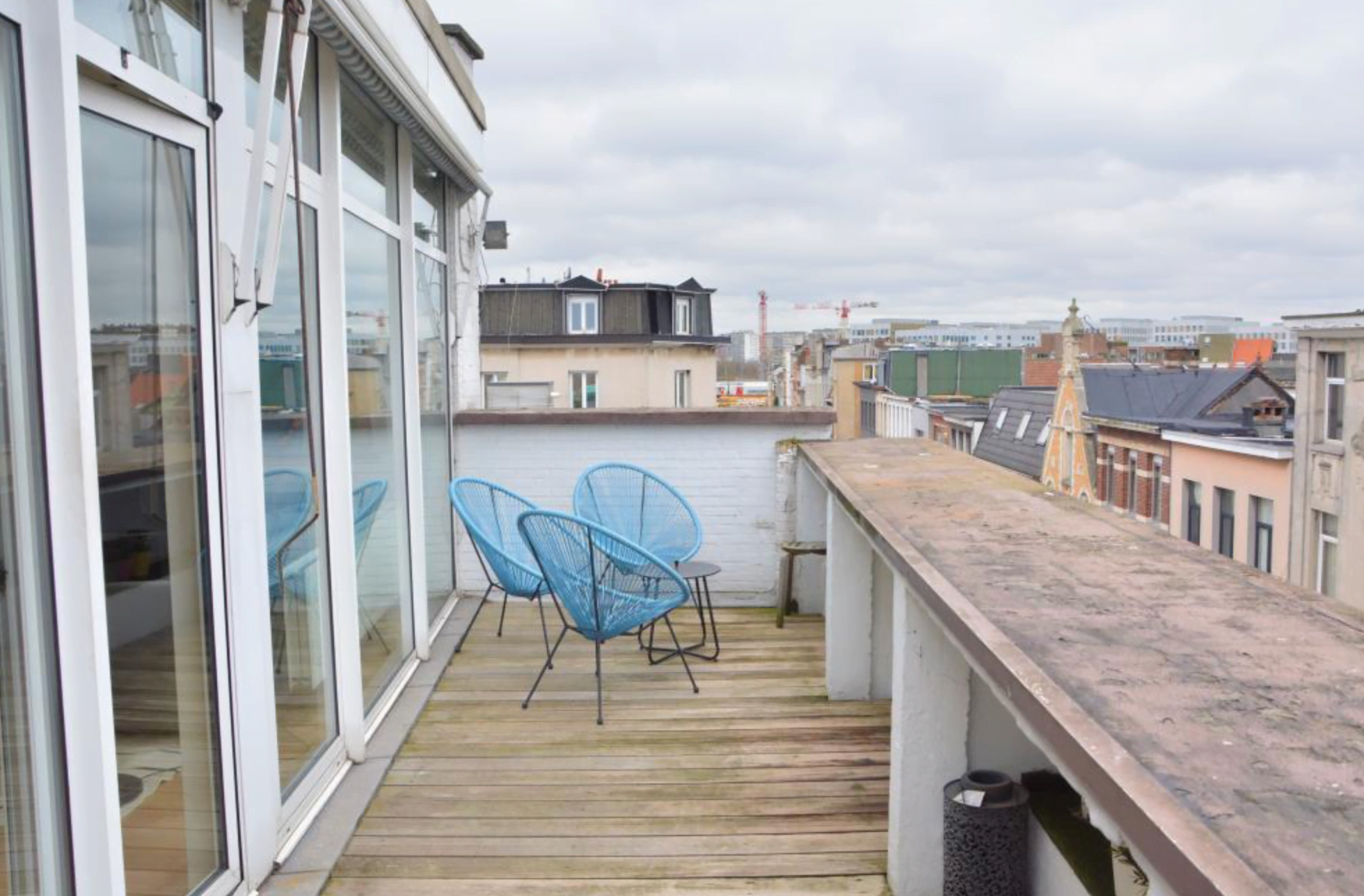 Apartamento para expats con dos terrazas en Amberes
