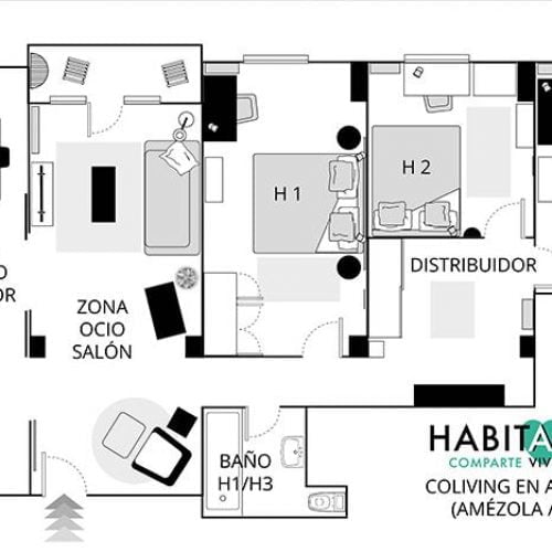 Kalea - Habitación en piso compartido Bilbao