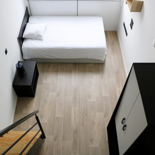 Bedroom in student residence duplex in France