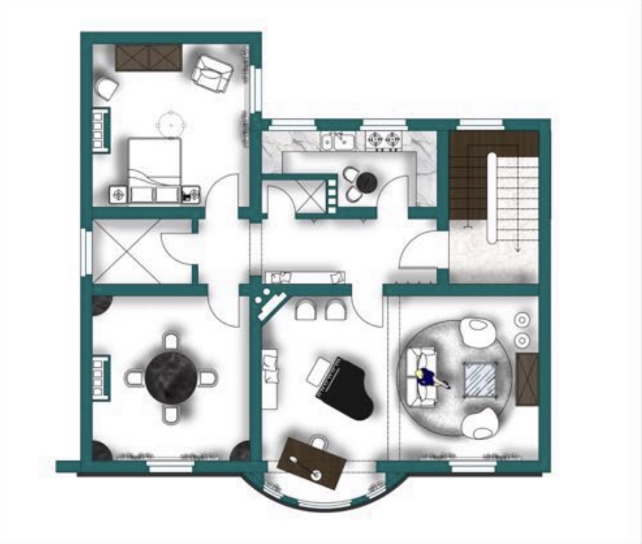 Molière - Exclusive apartment for rent in Brussel - floorplansels