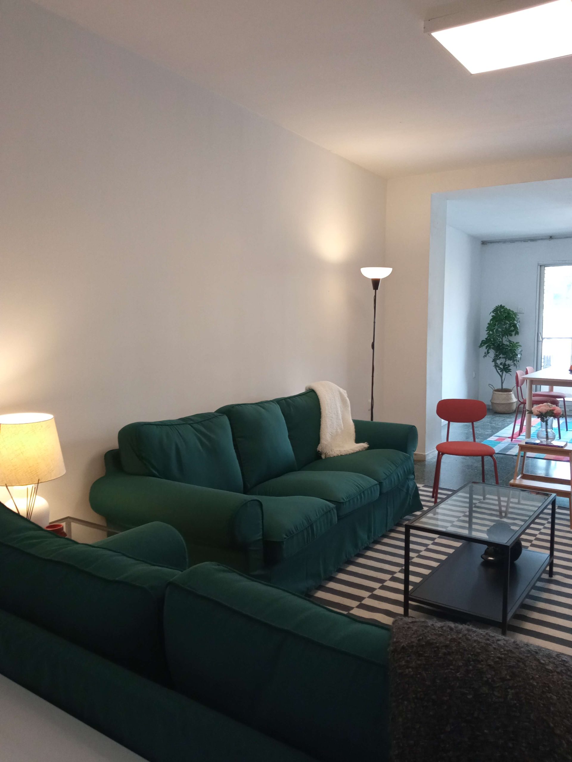 living room 3 apartment for rent in valencia, guillen