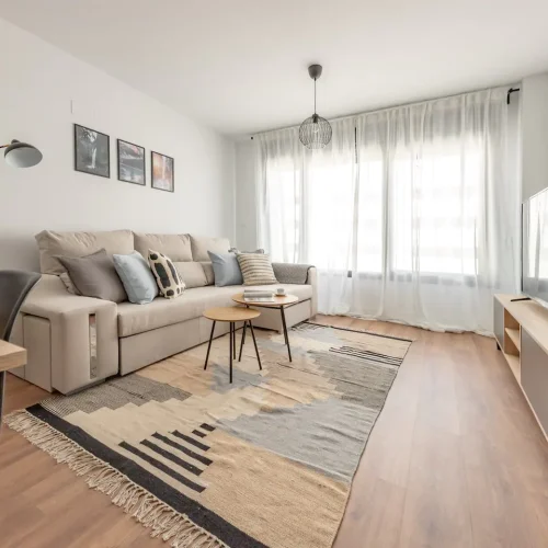living room Ferenc 5 - Apartment for rent in Madrid 2