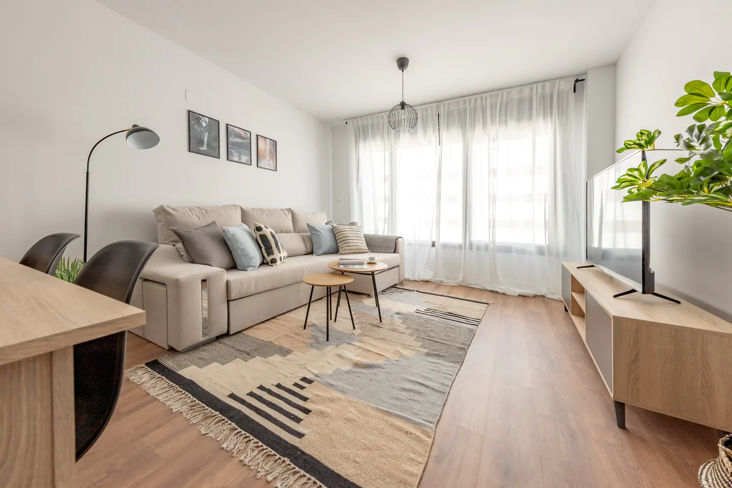 living room Ferenc 5 - Apartment for rent in Madrid 2