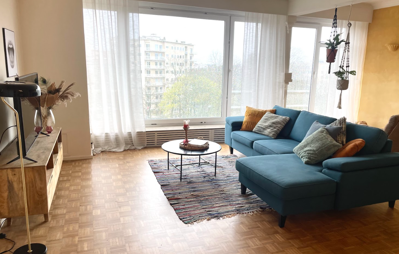 livingroom Spacious 2-bedroom apartment for rent in Antwerp
