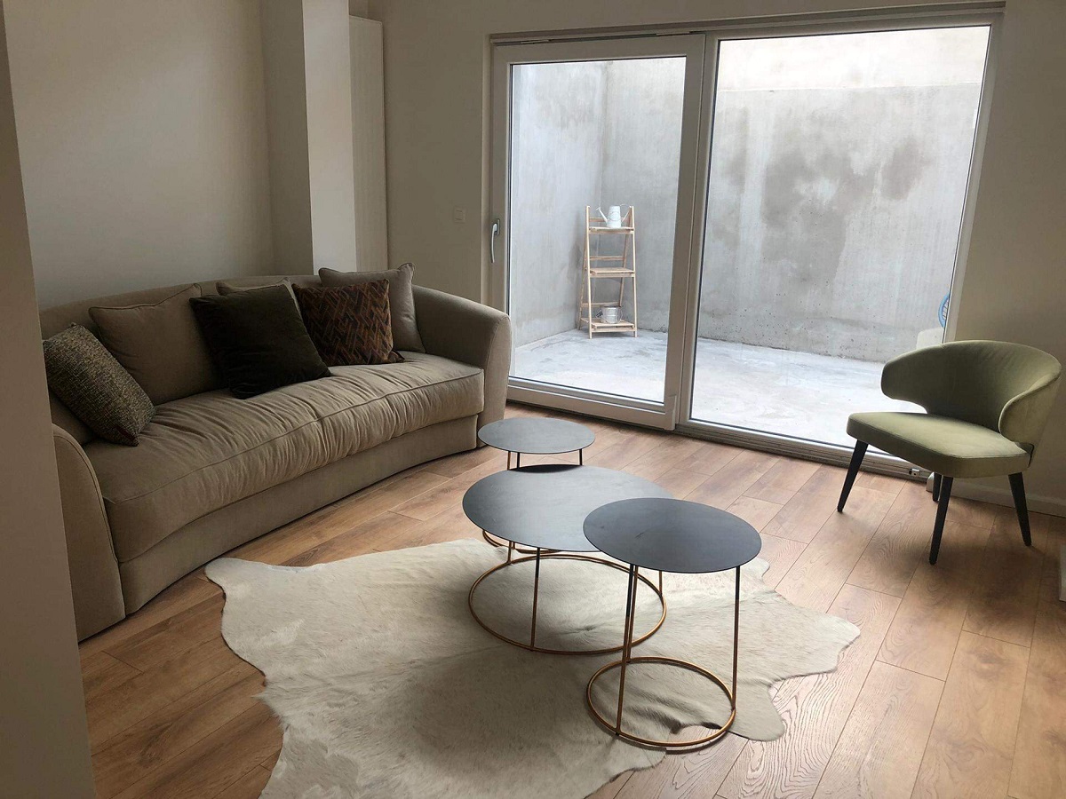 living room apartment for rent Ghent langestraat